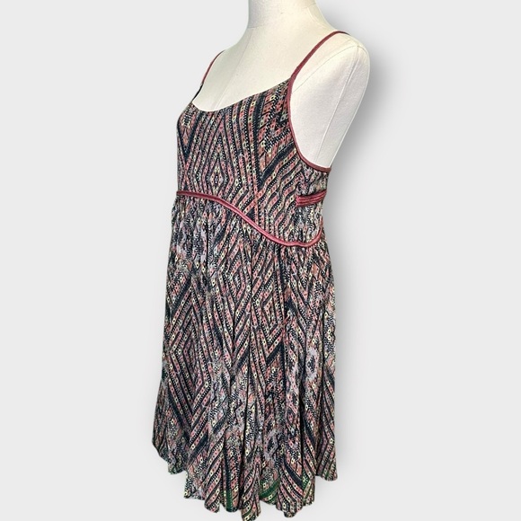 Free People ‘Kaleidoscopes in the Sky’ Babydoll Dress in “Black Combo” Size XS - Picture 6 of 16